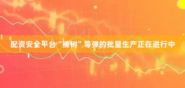 配资安全平台“榛树”导弹的批量生产正在进行中